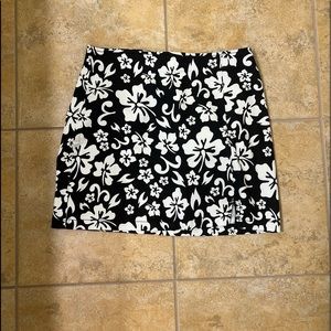 Hawaiian Pattern Mini Skirt